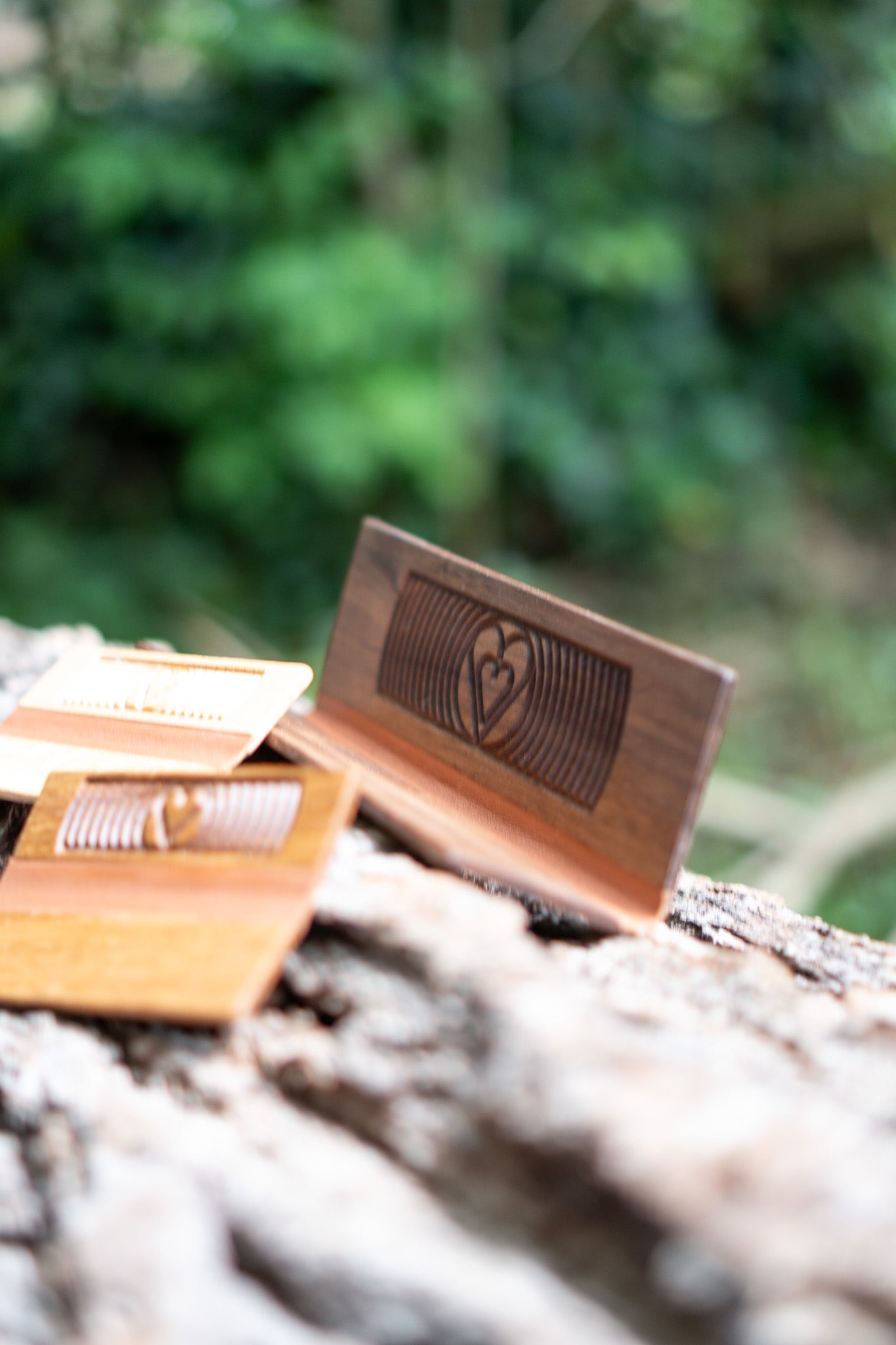 Herz Holz Grinder - RollMate mit ❤ - Große Detail