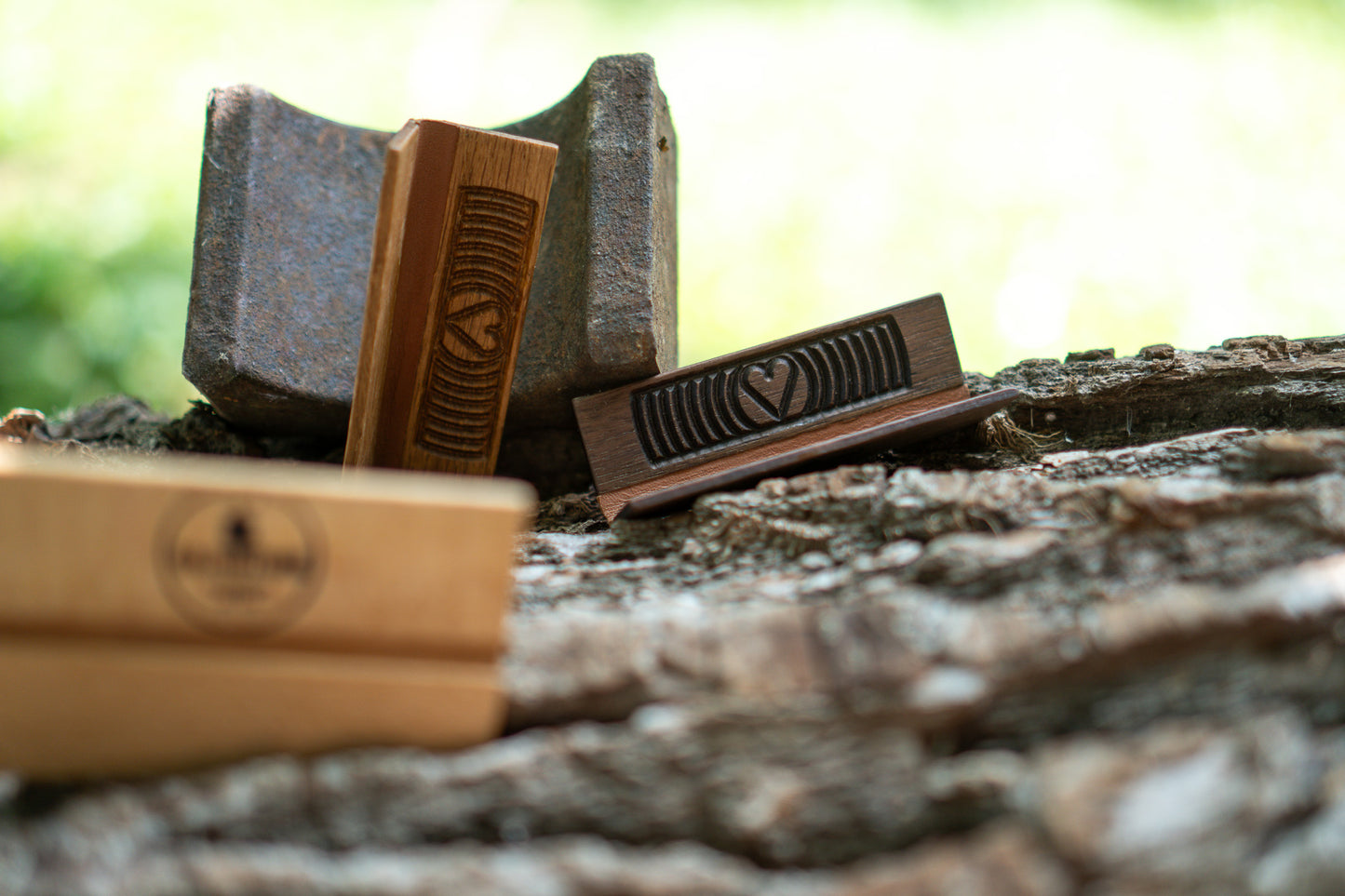 Herz Holz Grinder - RollMate mit ❤ - Detail