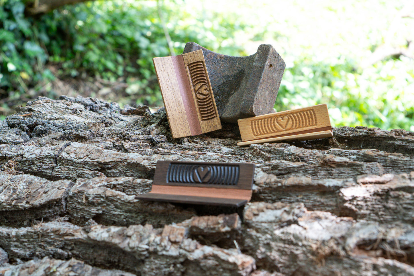 Herz Holz Grinder - RollMate mit ❤ - Detail alle Holzarten